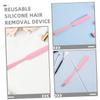 OATIPHO 3pcs Non-stick Waxing Sticks for Body Hair Removal Hair Waxing Rods Silicone Applicator for Women Reusable Supplies view 3