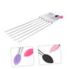 GALPADA 6pcs Silicone Eyeshadow Brush Soft Durable and Skin-friendly Makeup Tools Mixed Colors for Precise Application and Easy Cleaning view 2