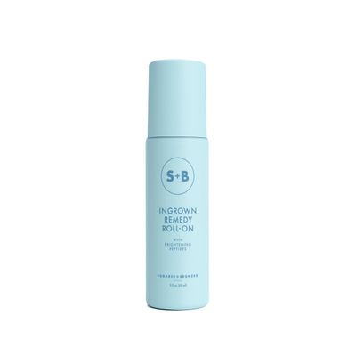 SUGARED + BRONZED Ingrown Remedy Roll-on with Brightening Peptides - Ideal for Bikini Area & Underarms - Prevents Ingrown Hair, Razor Bumps, Redness, & Irritation Post Hair Removal (3 Fl Oz)