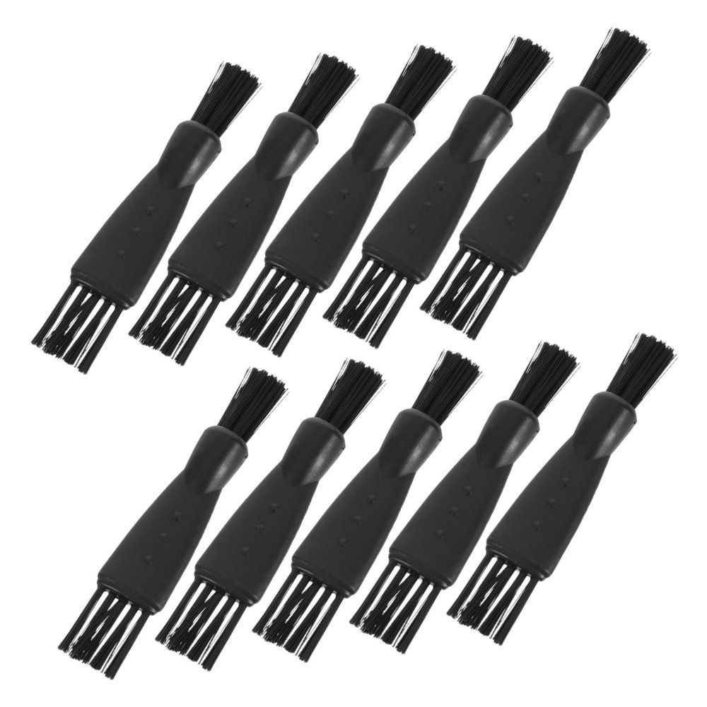 BEBEMOKO 10pcs Dual Cleaning Brush for Electric Shavers Grooming Accessories for Men Cleaner for Hair Removal Travel-Friendly Design
