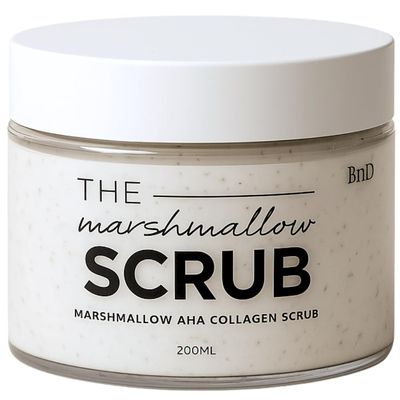 BnD AHA Marshmallow Exfoliating Body Scrub, 6.76 fl.oz-Korean Beauty