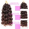 10 Inch Pre Looped Crochet Hair for Black Women Girls&Kids-8 Packs Gogo Curl/Beach Curl/Ocean/Water/Deep Wave Synthetic Hair Tangle-Free Full&Natural Look Long-Lasting for Daily Wear(4/30) view 4