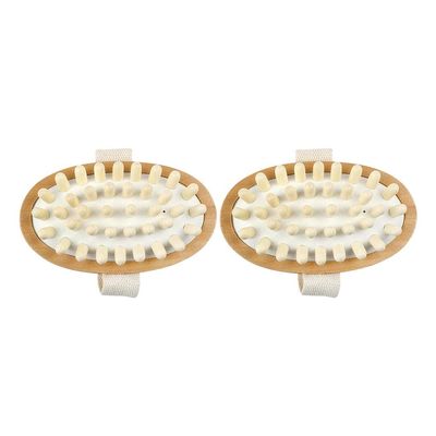 2 Pcs Professional Massage Brush, Cellulite Hand Brush, Body Brush, Massage, Dry Brush