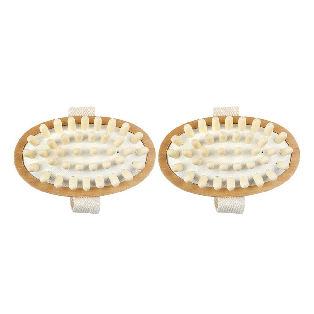 2 Pcs Professional Massage Brush, Cellulite Hand Brush, Body Brush, Massage, Dry Brush
