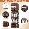 Elviros Travel Toiletry Bag for Women and Men, Makeup Bag Hanging Dopp Kit with Shaving Compartment Cosmetic Organizer Travel Bag with Shoes Bag view 4