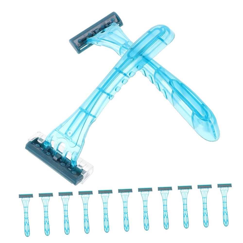 PACKOVE 20pcs Men Women Hair Removal Tool Disposable Razors Shaver for Armpit Legs and Face Safe for Tattooed Skin