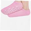 PartyKindom 3pairs Moisturizing Foot Socks Gel-Infused Spa Socks for Dry Cracked Feet Care Green for Overnight Use and Daily Hydration view 2