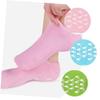 PartyKindom 3pairs Moisturizing Foot Socks Gel-Infused Spa Socks for Dry Cracked Feet Care Green for Overnight Use and Daily Hydration view 3
