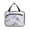 Abstract Mushrooms Digital Illustration Blue Pink White hanging bags for traveling women with hook, designer unisex toiletry bag hanging for travel must haves toilet cartera para maquillaje M view 1