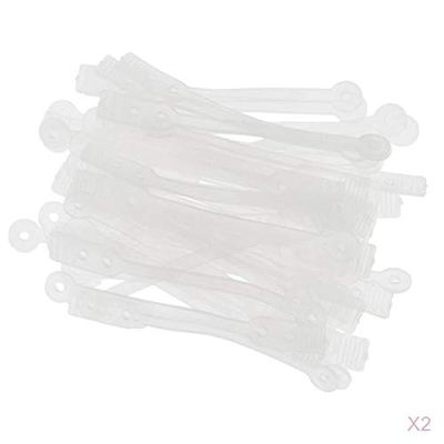 100pcs Elastic Cold Perm Salon Hair Roller Hair Styling Sticks Rubber Band
