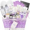 Valentines Day Gifts Spa Gift Set for Women - 22 Piece Lavender Luxury Bath & Body Basket with Bath Bomb | Spa Bath Gift Set for Birthday Gifts, Mothers Day Gift, Christmas Gift for Women view 1