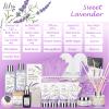 Valentines Day Gifts Spa Gift Set for Women - 22 Piece Lavender Luxury Bath & Body Basket with Bath Bomb | Spa Bath Gift Set for Birthday Gifts, Mothers Day Gift, Christmas Gift for Women view 2