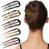 5PCS French Hair Clips, U Shaped French Hair Pins, Large Styling Pins for Thin Thick Hair, No Slip Hair Fork, French Pin, French Twist Clips For Women Girls view 1