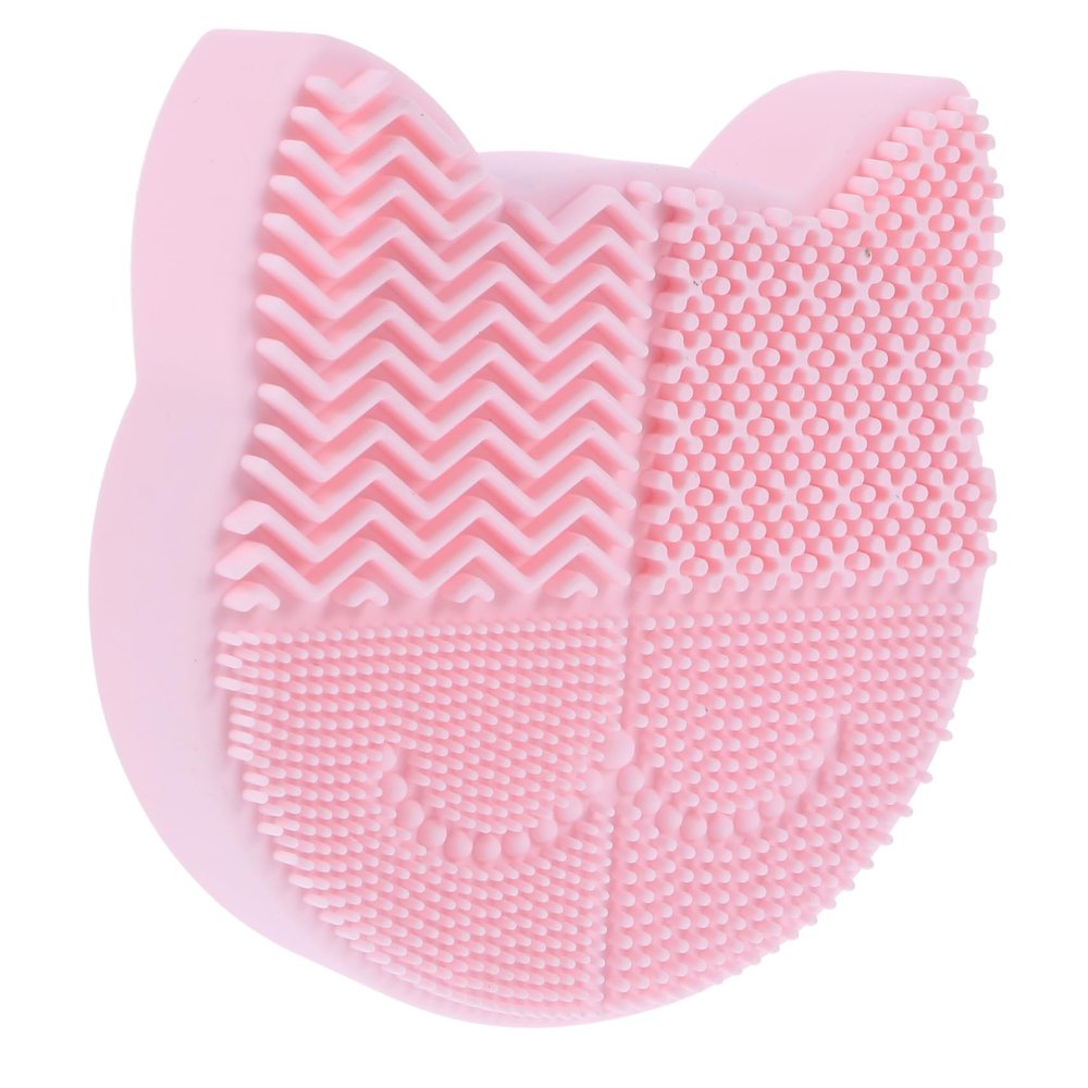 VINTORKY Silicone Makeup Brush Cleaning Mat Drying Holder Versatile Makeup Brush Cleaner Cushion for Cosmetic Cleaning and Storage for Home Travel Use
