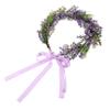 ERINGOGO 1pc Lavender Floral Crown Handmade Simulation Wreath Headpiece for Beach Vacation Weddings Parties and Special Occasions Lightweight Elegant Design view 1