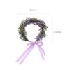 ERINGOGO 1pc Lavender Floral Crown Handmade Simulation Wreath Headpiece for Beach Vacation Weddings Parties and Special Occasions Lightweight Elegant Design view 2
