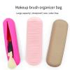 GKOXUQ Silicone Makeup Brush Holder Soft Travel Cosmetic Bag Portable Cosmetic Face Brushes Holder Travel Makeup Brush Case view 4