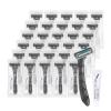 Lilingsty Disposable Razors Bulk, Gray Razors Individually Wrapped Bulk, With Shaving Cream For Hotels, Shelters, Homeless, Nursing Homes, Charities, Churches (30-PACK) view 1