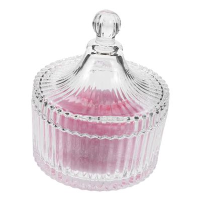 Beaupretty Extra Large Soft Makeup Puff for Foundation Powder Application Fluffy Velour Cosmetic Puff with Durable Glass Container for All Skin Types