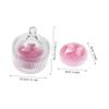 Beaupretty Extra Large Soft Makeup Puff for Foundation Powder Application Fluffy Velour Cosmetic Puff with Durable Glass Container for All Skin Types view 2