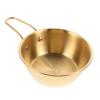 WRITWAA Stainless Steel Shaving Bowl with Elegant Gold Handle for Men Durable Lathering Cup for Wet Shaving for Home and Travel Grooming view 1