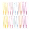 HOLIDYOYO 100pcs Eyelash Tweezers Set Professional Multi-functional Tweezers for Eyelash Application for Makeup Straight Tip view 1