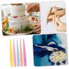HOLIDYOYO 100pcs Eyelash Tweezers Set Professional Multi-functional Tweezers for Eyelash Application for Makeup Straight Tip view 3