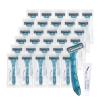 Lilingsty Disposable Razors Bulk, Blue Razors Individually Wrapped Bulk, With Shaving Cream For Hotels, Shelters, Homeless, Nursing Homes, Charities, Churches (30-PACK) view 1