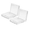 ERINGOGO 2pcs Transparent Makeup Palette Empty Refillable Container for Eyeshadow Blush and Lipstick Portable Travel Makeup Versatile and Durable Design for Enthusiasts view 1
