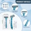 Lilingsty Disposable Razors Bulk, Blue Razors Individually Wrapped Bulk, With Shaving Cream For Hotels, Shelters, Homeless, Nursing Homes, Charities, Churches (100-PACK) view 2