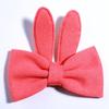 10Pcs 10CM New Rabbit Ears Shape Hair Bows Artifical Fabric Made Boutique Hair Bow For Women Friend (10Pcs Coral, With No Clip) view 1