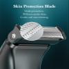 Body Hair Trimmer for Men - 6.0 Upgraded Electric Beard Trimmer, Christmas Gift 2-in-1 Dual-Head Shaver & Body Groomer for Face IPX6 Wet/Dry Use Groin & Ball Hair Painless Electric Razor Green view 2