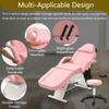 JovyTide Professioanl Massage Table, Backrest Adjustable, Removable Headrest, Bottom Shelf Storage, Memory Foam Layer Salon Bed (Pink-1 72.8'') view 3