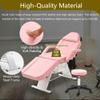 JovyTide Professioanl Massage Table, Backrest Adjustable, Removable Headrest, Bottom Shelf Storage, Memory Foam Layer Salon Bed (Pink-1 72.8'') view 4
