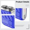 Compact Dual Head Waterproof Electric Shaver, Usb Rechargeable For Men, Zinc Alloy, Type-C Charging view 2