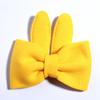 10Pcs 10CM Bunny Ear Hair Bow Clips Artifical Fabric Made Boutique Hair Bow For Women Friend (10Pcs Yellow, With Clip) view 1