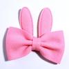 10Pcs 10CM Bunny Ear Hair Bow Clips Artifical Fabric Made Boutique Hair Bow For Women Friend (10Pcs Yellow, With Clip) view 4