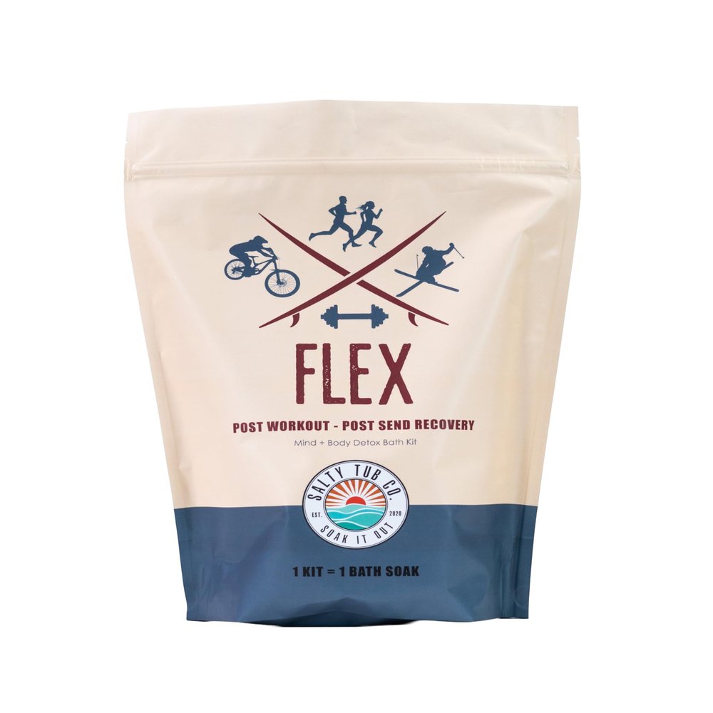 Flex Post-Workout Recovery Soak with Magnesium, and Eucalyptus for Muscle Recovery, Reduced Soreness, and Relaxation - Spa Level Bath Experience, Single Use