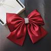 SIDUFHAOPKLL Hairpin Female Back of The Hair Decoration Silk Satin Diamond Hairpin Top Clip Cross Clip Ponytail view 3