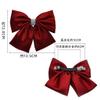SIDUFHAOPKLL Hairpin Female Back of The Hair Decoration Silk Satin Diamond Hairpin Top Clip Cross Clip Ponytail view 4