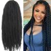 105 Strands Marley Twist Braiding Hair 18 Inch Marley Twist Hair Long Marley Hair for Black Women Faux Locs 7 Packs Afro Twist Hair Extensions (1B#, 18INCH(pack of 7)) view 1