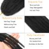 105 Strands Marley Twist Braiding Hair 18 Inch Marley Twist Hair Long Marley Hair for Black Women Faux Locs 7 Packs Afro Twist Hair Extensions (1B#, 18INCH(pack of 7)) view 3