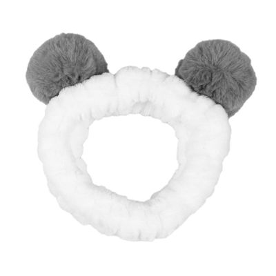VINTORKY Panda Ear Elastic Cloth Hairband for Sports and Facial Cleaning