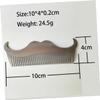 BAZEITFLOW 2pcs Stainless Steel Beard Comb Set for Men Professional Hairdressing Styling Tool Compact Goatee Comb Silver Black Rustproof Design for Personal Salon Use view 2