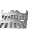 BAZEITFLOW 2pcs Stainless Steel Beard Comb Set for Men Professional Hairdressing Styling Tool Compact Goatee Comb Silver Black Rustproof Design for Personal Salon Use view 4