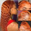 Ginger Wig Human Hair 13x6 Ginger Orange Deep Curly Lace Wig Human Hair Ginger Lace Front Wigs Human hair 200% Density ginger Deep Wave Frontal Wigs For Black Women Pre Plucked With Baby Hair 26 Inch view 2