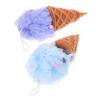 PACKOVE 2pcs Ice Cream Bath Balls Shower Supply Adorable Loofah Sponges Portable Shower Sponges view 1