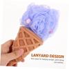 PACKOVE 2pcs Ice Cream Bath Balls Shower Supply Adorable Loofah Sponges Portable Shower Sponges view 4
