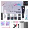 Libeauty Lash Lift and Color Kit with 15ml Black Set, 4-in-1 Professional Eyelash & Eyebrow Perm DIY Kit, Quick Curling Coloring & Eyebrow Lamination, Complete Tools for Home & Salon Use view 1