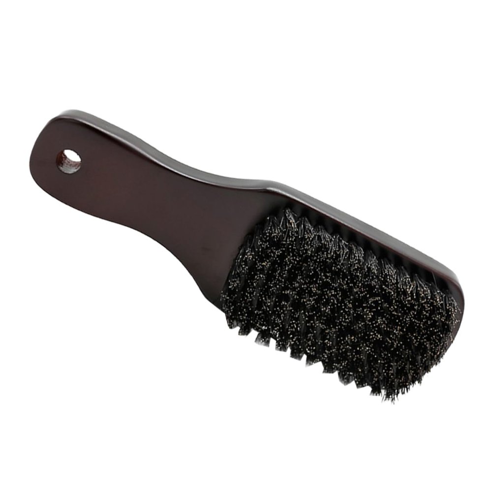 BAZEITFLOW Beard Cleaning Brush with Natural Boar Bristles for Men Personal Care Tool for Grooming and Styling Ergonomic Design for Easy Handling Travel-friendly and Compact